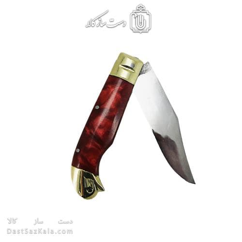 چاقو ضامن دار زنجان 16 سانتیمتری دسته قرمز کد SHN-35