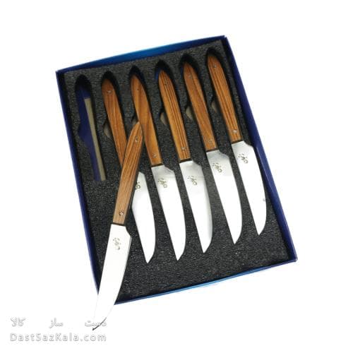چاقو میوه خوری زنجان ست 6 تایی 16 سانتیمتری کد MN-62