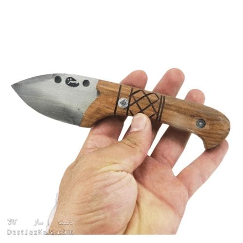 چاقو پوست کن زنجان دسته چوبی 18 سانتیمتری کد MN-66