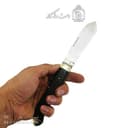 چاقو چوپانی زنجان دست ساز 24 سانتیمتر دسته کائوچوی کد SHN-23