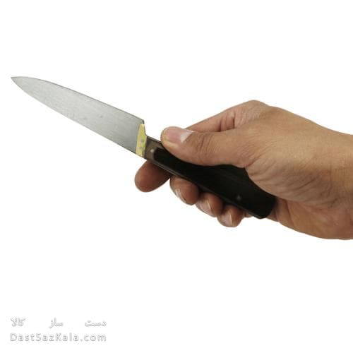 کارد آشپزخانه زنجان تیغه استیل دسته چوبی 20 سانتی MN-33