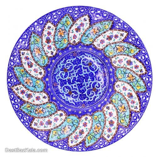 کاسه و بشقاب میناکاری شده مسی کد LT-38