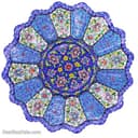 کاسه و بشقاب مسی میناکاری 25 سانتی کد LT-39