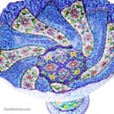 کاسه پایه دار میناکاری مسی کد LT-43