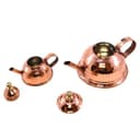 قوری زعفران دم کن مسی چکشی مجموعه 2 عددی کد SSH-41