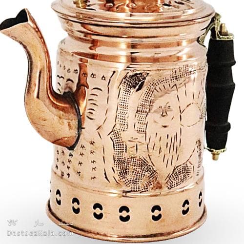 کتری شکاری مسی ذغالی 1.5 لیتری کد AH-153