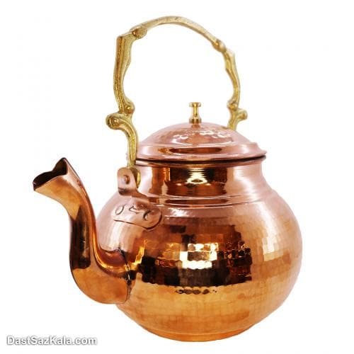 کتری مسی زنجان دسته برنجی کد SSH-23