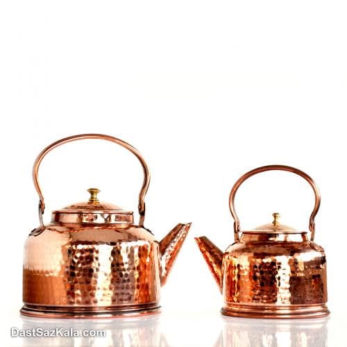 کتری مسی زنجان چکش کاری شده سایز کوچک کد NZ-16