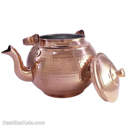 کتری و قوری مسی اصل زنجان مدل نفیس چکشی کد AH-13