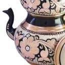 کتری و قوری مسی الماس تراش نقره کوب کد AH-12