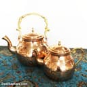 کتری و قوری مسی زنجان دسته برنجی کد SSH-25