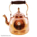 کتری و قوری مسی زنجان دسته چوبی کد SSH-26