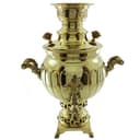 سماور زغالی برنجی 3 لیتری مدل آینه ای SG-135