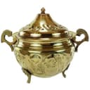 قندان برنجی پایه دار قلم کاری شده SG-138