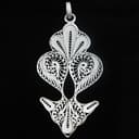 گردن آویز زنانه ملیله کاری زنجان طرح لنگری SG-92