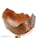 کشکول مسی خاتم کاری پایه دار سایز 3 قرمز کد MJ-74