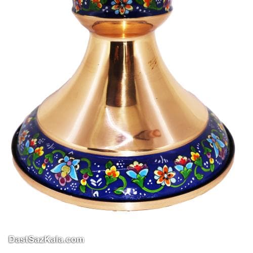 کشکول پایه دار مسی طرح پرداز نانو شده سایز 4 کد MJ-39