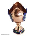 کشکول مسی پایه دار چکشی طرح پرداز سایز 1 کد MJ-41