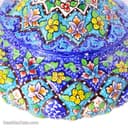 شکلات خوری میناکاری مسی 18 سانتی درب دار کد LT-28