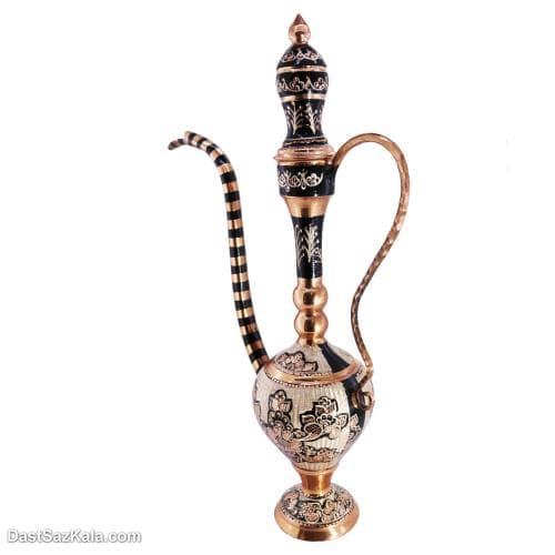 گلاب پاش مسی الماس تراش نقره کوبی 40 سانتی کد MJ-100