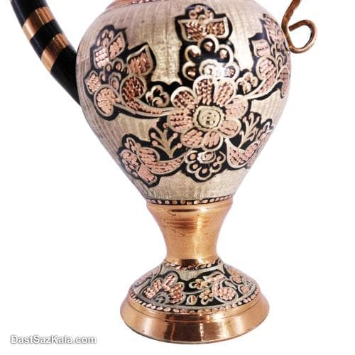 گلاب پاش مسی الماس تراش نقره کوبی 40 سانتی کد MJ-100