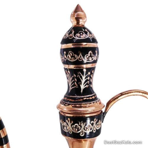 گلاب پاش مسی الماس تراش نقره کوبی 40 سانتی کد MJ-100