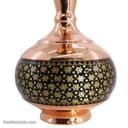 گلدان مسی خاتم کاری اصفهان 20 سانتی مدل شلغمی کد MJ-90