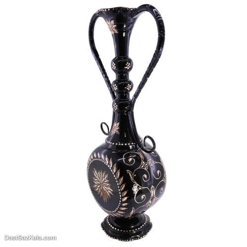 گلدان الماس تراش فانتزی مشکی کد MJ-107