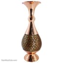 گلدان مسی خاتم کاری اصفهان 25 سانتی مدل موشکی 2 عددی MJ-87