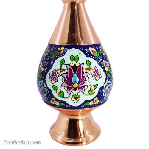 گلدان مسی پرداز مدل موشکی 20 سانتی مجموعه ی 2 عددی کد MJ-26