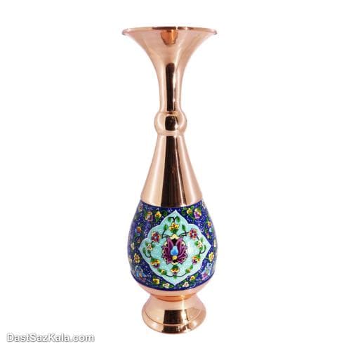 گلدان موشکی مسی پرداز 30 سانتی مجموعه ی 2 عددی کد MJ-24