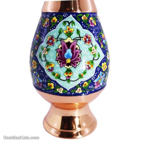 گلدان موشکی مسی پرداز 30 سانتی مجموعه ی 2 عددی کد MJ-24