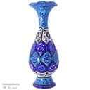 گلدان میناکاری مسی مدل کوزه ای کد LT-101