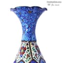 گلدان میناکاری مدل کوزه ای مسی 16 سانتی کد LT-103