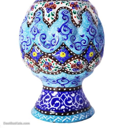 گلدان میناکاری مسی مدل کوزه ای 20 سانتی کد LT-88