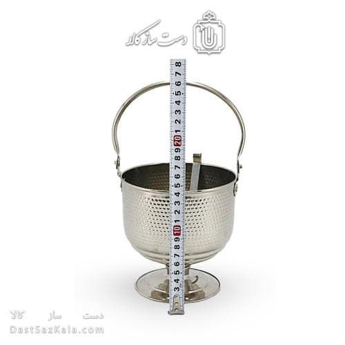 یخدان مسی سفید همراه انبر به قطر 14 سانتیمتری کد AH-129