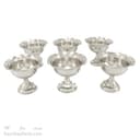 ست هفت سین و بستنی خوری مسی سفید 11 سانتیمتری 6 عددی AH-75