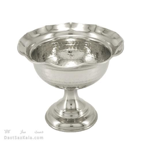 ست هفت سین و بستنی خوری مسی سفید 11 سانتیمتری 6 عددی AH-75