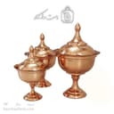 سرویس پذیرایی مسی درب دار 3 تیکه کد HSH-10