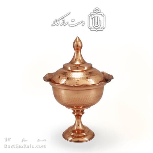 سرویس پذیرایی مسی درب دار 3 تیکه کد HSH-10