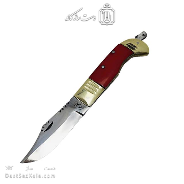 چاقوی دنده ای تاراسی زنجان 20 سانتیمتری دسته قرمز کد SHN-33