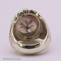 انگشتر مردانه شجر تک درخت با رکاب شیخ احمد بدون اشک کد RN-46