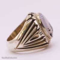 انگشتر مردانه شجر قائنات با رکاب شیخ احمد تک اشک کد RN-42