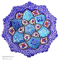 بشقاب دیوارکوب میناکاری مسی کد LT-104