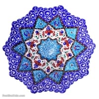 بشقاب میناکاری کوچک مسی کد LT-106