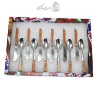 ست کارد و قاشق صبحانه خوری زنجان مجموعه 12 عددی کد MS-12