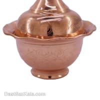 قندان مسی بدون پایه مدل کلاه فرنگی کد AM-16