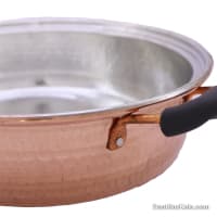 ماهیتابه مسی بزرگ زنجان دسته دار سایز 4 کد PA-29