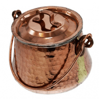 دیزی خوری مسی زنجان دست ساز دهانه 12 سانتی کد SG-22