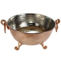 کاسه آجیل خوری مسی سه پایه زنجان قطر 18 سانتی کد SG-104